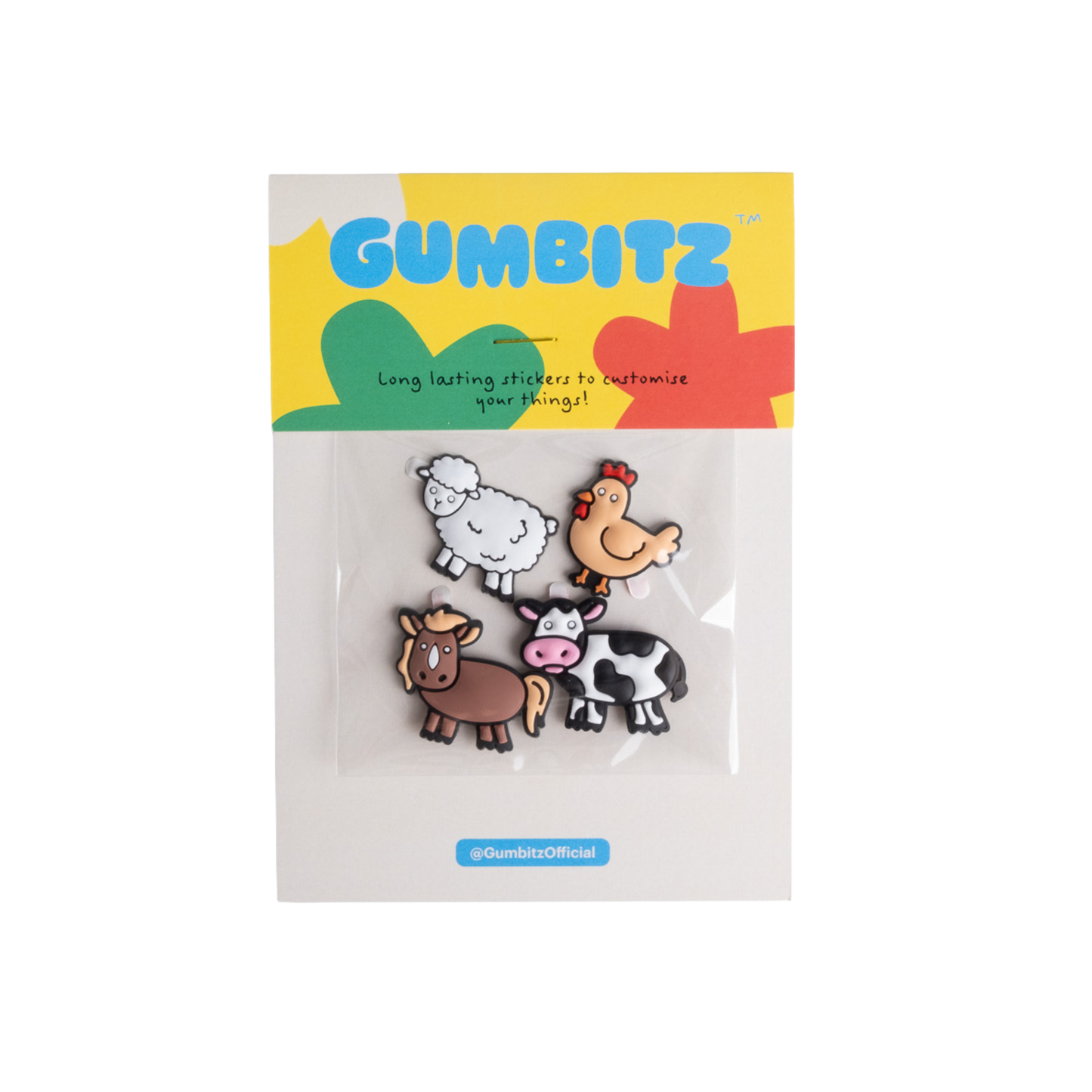 Gumbitz Mixed Pack - Farm Animals (With A Chook)