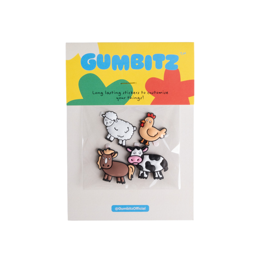 Gumbitz Mixed Pack - Farm Animals (With A Chook)